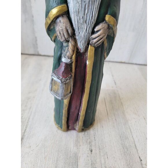 Folkart Santa Claus rustic Xmas Decor figure three kings man - Picture 4 of 15